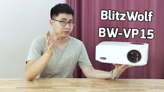 Đánh giá BlitzWolf BWVP15 giá 4tr6 FullHD 7000 lumens độ tương phản 50001 trên Banggood [upl. by Bhayani]