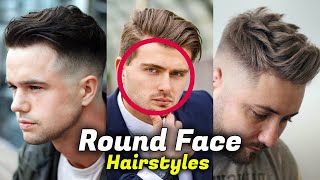 Top 10 Trendy Hairstyles For Men With Round Faces 2024  BEST Round Face Shape Hairstyles For Men [upl. by Emyam432]