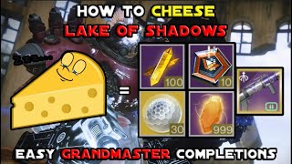 How To Cheese Lake Of Shadows First BossTormentorFinal Boss Easy GM Completions Destiny 2 [upl. by Mildrid]