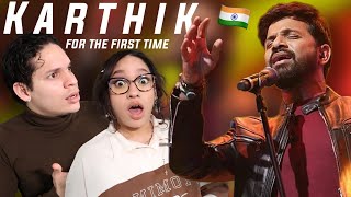 This Languages sound so good Waleska amp Efra react to Karthik for the first time [upl. by Atinad257]