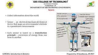 Sensors for Robotics [upl. by Rbma928]