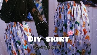 lets make Butterfly Skirt  Skirt making  Dress cutting and stitching [upl. by Abate692]