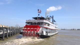 Mississippi River Natchez Steamboat Cruise New Orleans USA [upl. by Adnola]