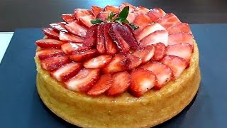 Gâteau crémeux à la fraise 🍓rapide et facile [upl. by Atok]