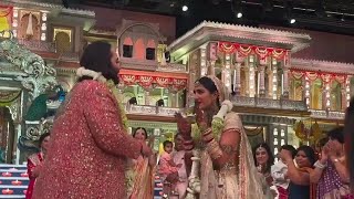 Anand Ambani Radhika warmala wedding Ambaniwedding weddingvideo weddingdance [upl. by Ahsieat688]