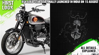 BSA Gold Star 650 India Launch Date Revealed  Explained All Spec Features And More [upl. by Hassi]