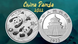 China 10 Yuan 2022  30 g 999 Ag BU  PANDA  40th anniversary edition  SILVER BULLION COIN [upl. by Vasya]