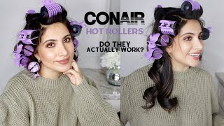 HOW TO CONAIR XTREME INSTANT HEAT CERAMIC HOT ROLLERS  BLOWOUT AT HOME  DO THEY ACTUALLY WORK [upl. by Leuams]