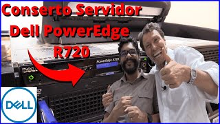 Conserto Servidor Dell PowerEdge R720 erro de iDRAC bateria do cache da controladora e controladora [upl. by Luckett188]