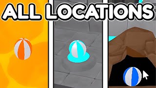 EVERY BEACH BALL LOCATION in Toilet Tower Defense Lobby [upl. by Nelly]