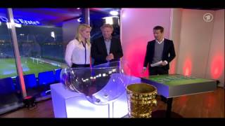 DFBPokal AchtelfinalAuslosung  29102014 [upl. by Ardnaxila]