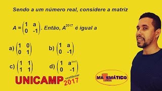 Matrizes  Questão Comentada  UNICAMP 2017 [upl. by Thomey]