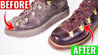 ASMR Clean amp Restore 920 Cordovan Boots [upl. by Enelec]