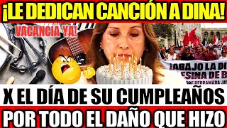 PERIODISTAS DE PUNO LE DEDICAN SU CANCION A DINA BOLUARTE POR EL DIA DE SU CUMPLEAÑOS [upl. by Ahsinaj896]