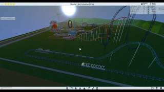 How to make corkscrew in theme park tycoon 2 [upl. by Zurkow130]