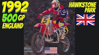 1992 MOTOCROSS 500 GP  HAWKSTONE PARK ENGLAND HD 720p [upl. by Bilat]