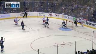 Mika Zibanejad first goal as a New York Ranger 101516 [upl. by Reinert]