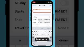 Create a Calendar Event From a Text Message on your iPhone [upl. by Merwin]