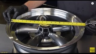 How To Measure Wheel Size and Fitment Diameter Offset Backspacing Width Bolt Pattern Lug Nuts [upl. by Studley]