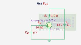 BJT Circuit Analysis Part 4  How To find VCE in Transistor [upl. by Acker]