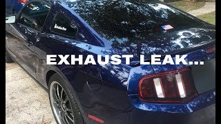 EXHAUST LEAKLOOSE EXHAUST SOUND AND FIX [upl. by Reniar]