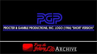 Procter amp Gamble Productions Inc Logo 1986 quotShort Versionquot  The JohnnyL80 Archive [upl. by Helge477]