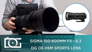 SIGMA 150600mm F563 DG OS HSM S SPORT LENS FOR CANON amp NIKON EF CAMERAS  UNBOXING REVIEW [upl. by Ardnot678]