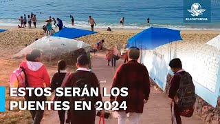 ¿Cuándo será el primer puente vacacional de 2024 [upl. by Halyak702]