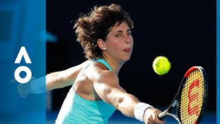 Kaia Kanepi v Carla Suárez Navarro match highlights 3R  Australian Open 2018 [upl. by Pressey142]