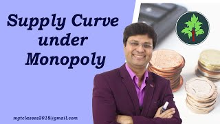 Supply Curve under Monopoly in Hindi [upl. by Ward241]