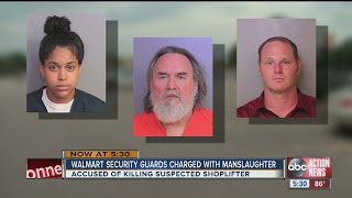 Three Lakeland Walmart employees charged with shoplifters death [upl. by Berton284]