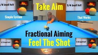 How to aim a billiard shotfractional aiming [upl. by Uhsoj315]