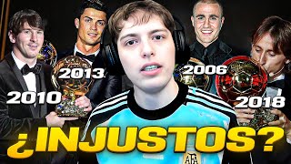 LOS ULTIMOS 20 BALONES DE ORO 20052024  ¿CUAL FUE MERECIDO Y CUAL FUE UN ROBO DEBATE [upl. by Minton]