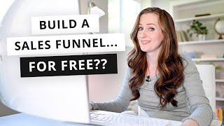 How To Create A Sales Funnel For FREE StepbyStep Tutorial [upl. by Anawal]