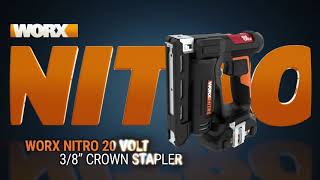 Worx® Nitro™ 20V Crown Stapler [upl. by Jerrilyn]