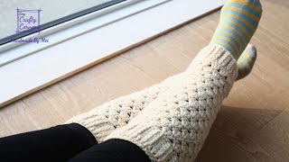 How to Crochet Easy Leg Warmers Tutorial For Beginners [upl. by Ecar930]