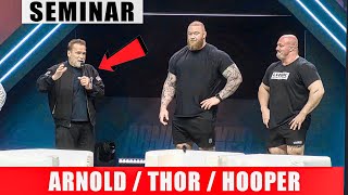 Thor Bjornsson amp Mitchell Hooper Panel At Arnold classic 2024 mitchellhooperstrongman [upl. by Rustin63]