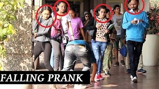 Awkward FALLING In MALL Prank  Pranks in India 2016 [upl. by Olympia]