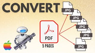 How to Convert a PDF to Separate Images with Automator on Mac [upl. by Urana]