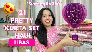 21 Libas Kurta  kurta set Try on Haul 😍SALE Upto 70 off  Isha Vinod Jain [upl. by Laban]