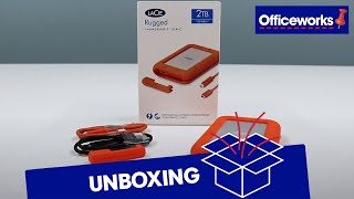 LaCie Rugged Portable Hard Drive Unboxing [upl. by Narine]