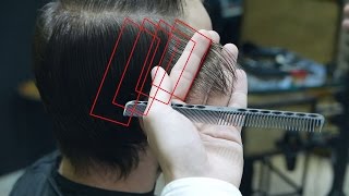 How To Easily Frame Hair Around The Face Using a Twist Cutting Technique [upl. by Naerb728]