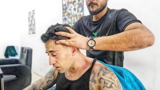 Malaysian Barber Head Massage Sends Me To Heaven Relaxing ASMR [upl. by Gavra]