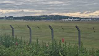 Qatar Executive G650ER Gulfstream A7CGH taking off Edinburgh 7724 [upl. by Zoltai]