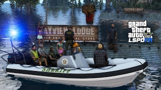 GTA 5 Coastal Callouts  Sheriff Marine Unit Boat Rescues Stranded Hurricane Survivors [upl. by Ahsratan]