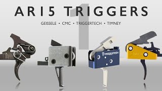 AR15 Trigger Comparison  Geissele CMC Triggertech Timney [upl. by Marba]