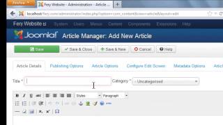 Tutorial Cara Membuat Website Dengan Joomla [upl. by Cita]