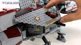 Lego Star Wars 7964 Republic Frigate REVIEW [upl. by Barimah793]