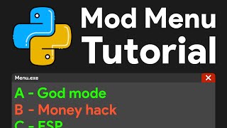 Making a mod menu is easy Heres how to make one with Python and Cheat Engine [upl. by Christi]