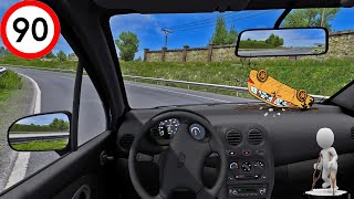 Daewoo Matiz 2001  Euro Truck Simulator 2  Steering Wheel Gameplay [upl. by Sheree952]